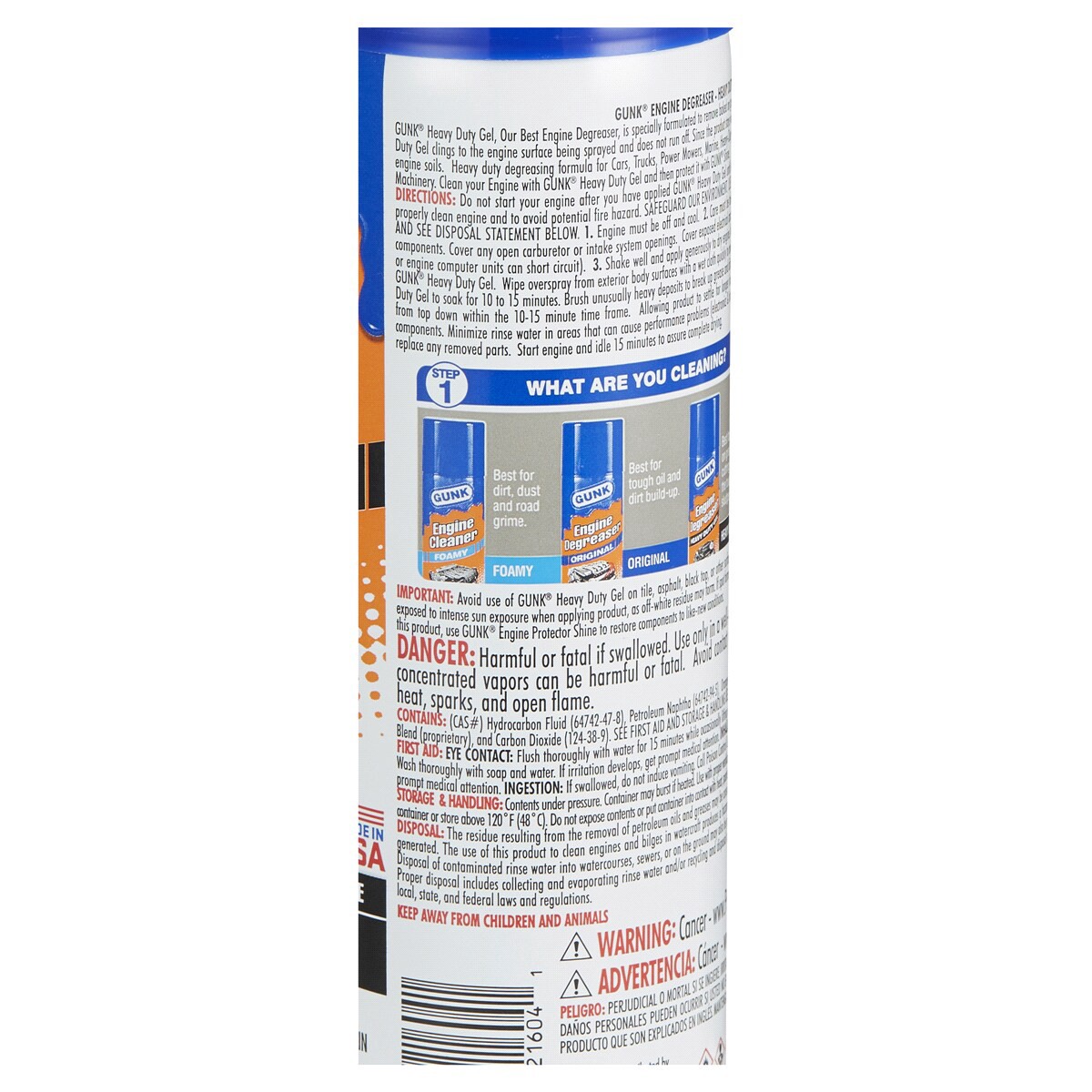 slide 3 of 3, Gunk EbGel Heavy Duty Engine Degreaser, 15 oz