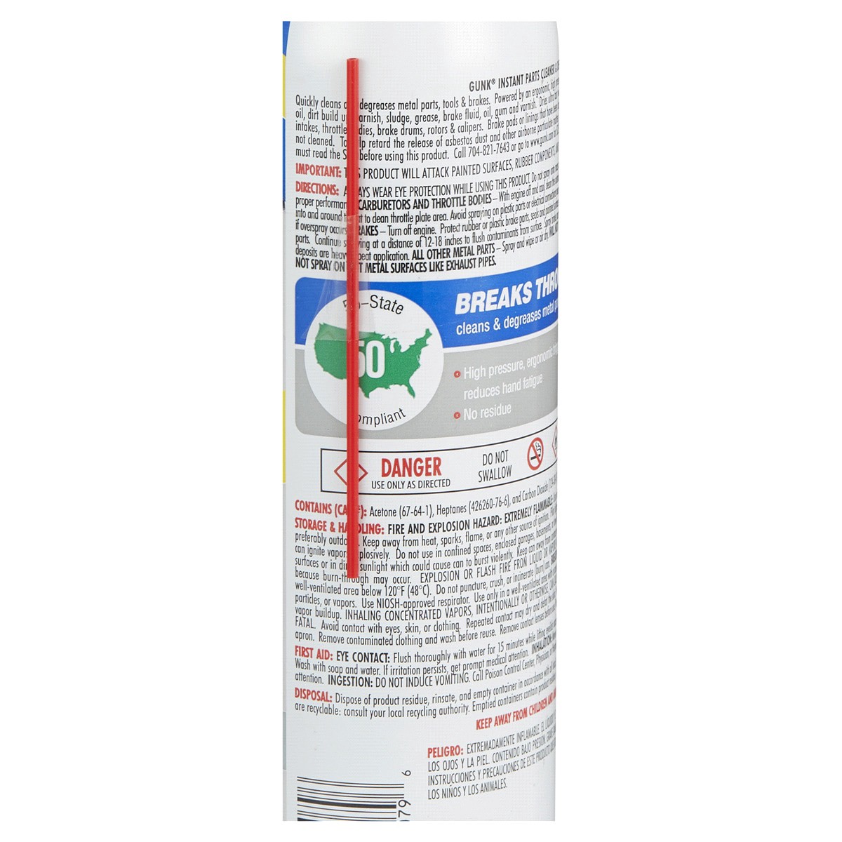 slide 2 of 3, GUNK Instant Parts Cleaner & Degreaser 14 oz, 14 oz