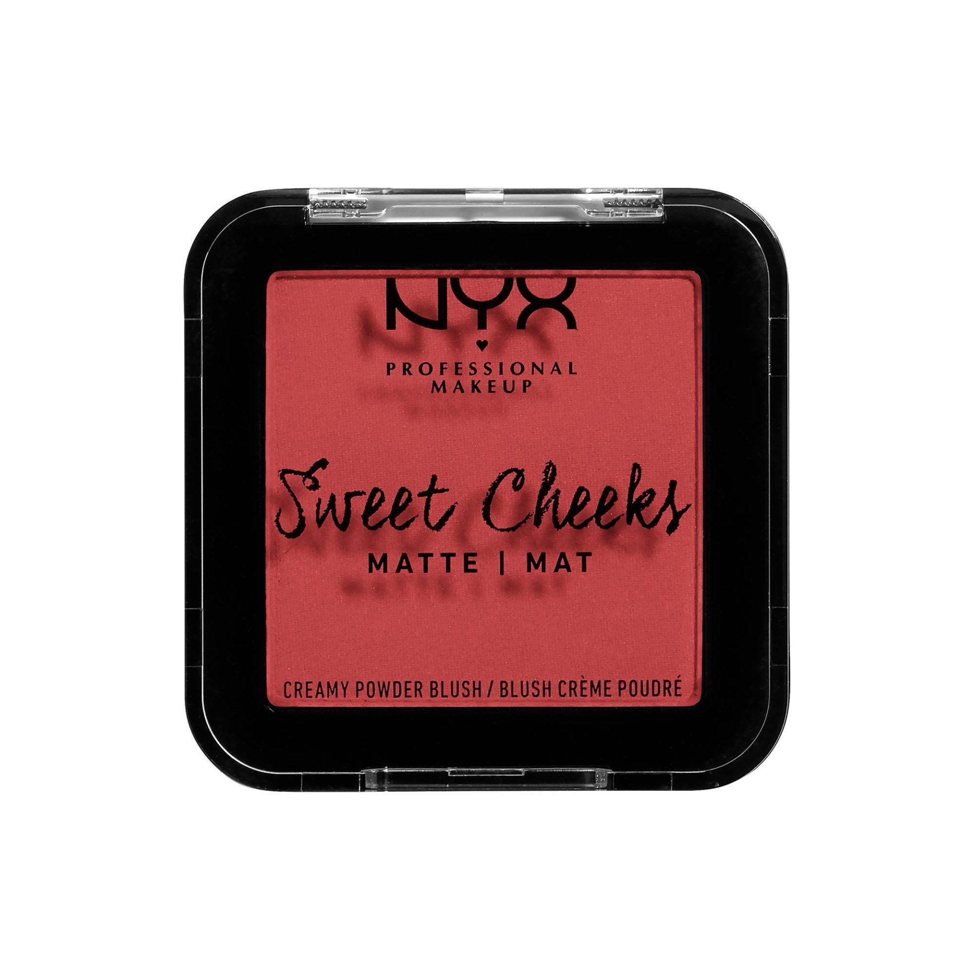 slide 1 of 3, NYX Professional Makeup Sweet Cheeks Creamy Blush Matte - Citrine Rose, 0.17 oz