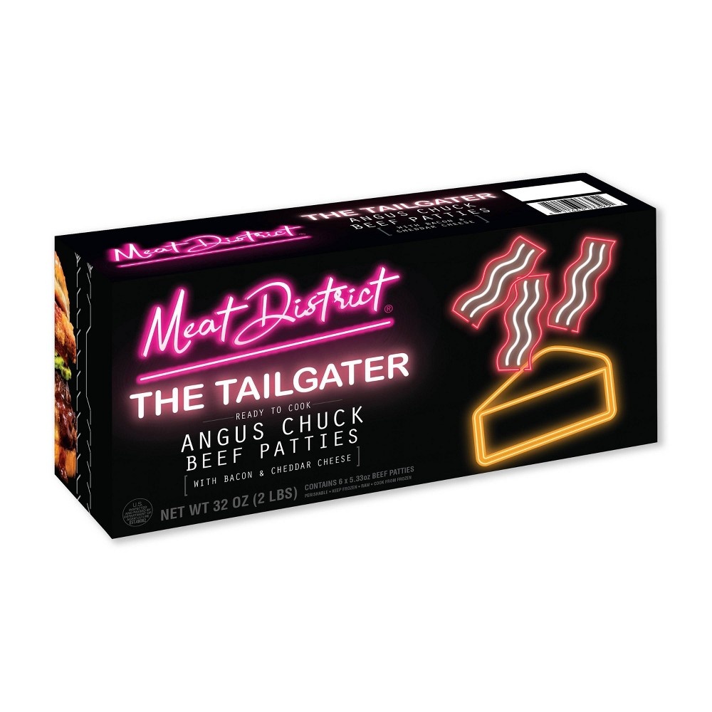 Meat District The Tailgater Angus Chuck Beef Patties Frozen 32 oz Shipt