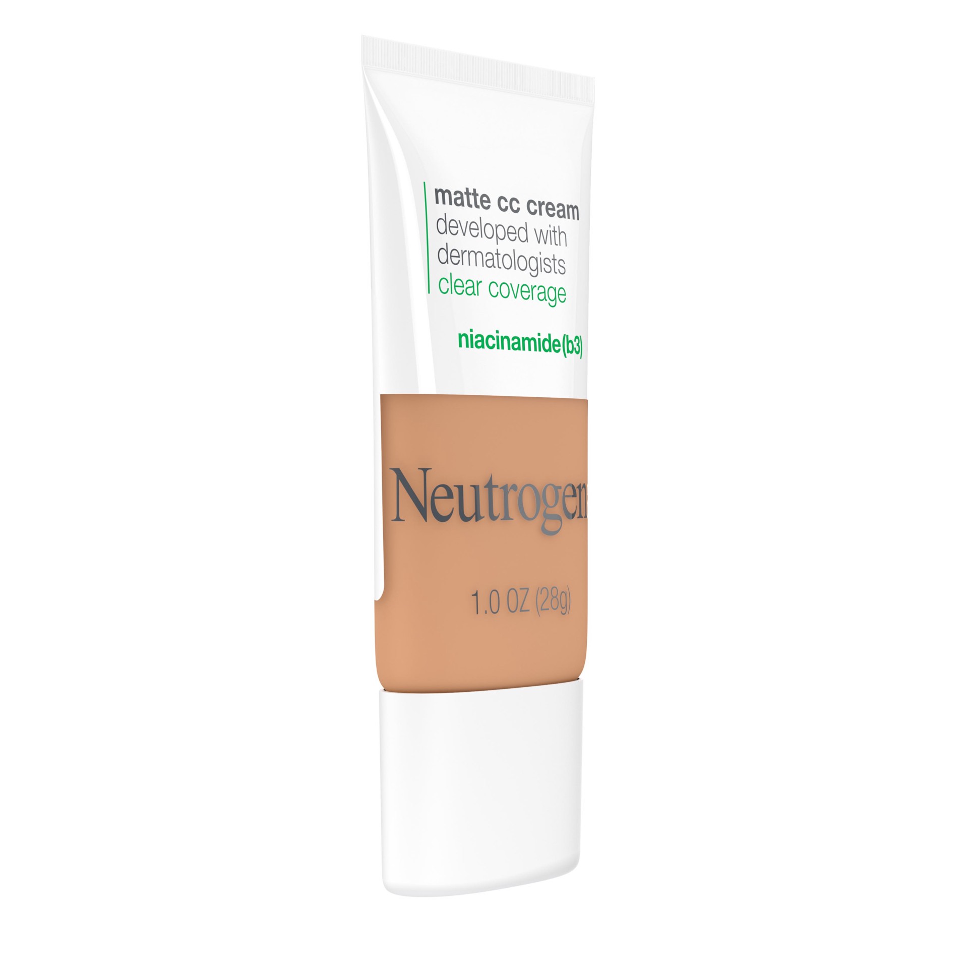 slide 4 of 7, Neutrogena Clear Coverage Flawless Matte Color Correcting Cream, Full-Coverage - 6.0 Wheat, 1 oz