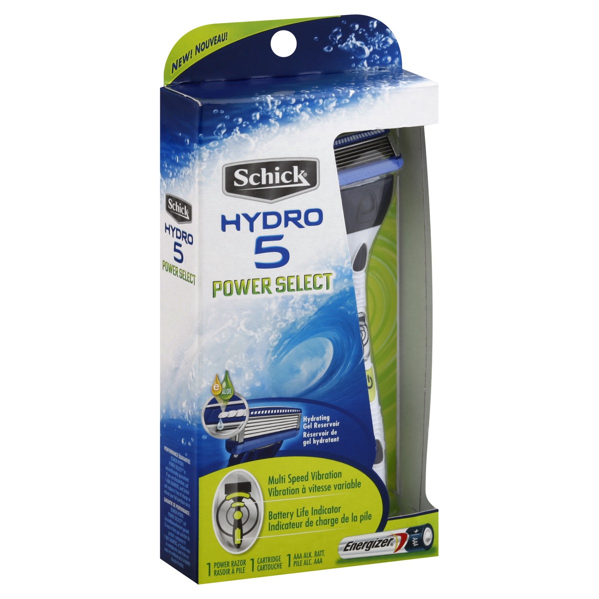 slide 2 of 6, Schick Hydro Power, 1 ct