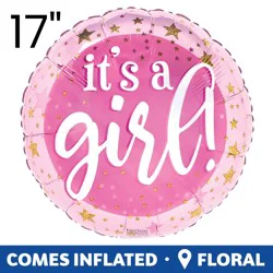 It's A Girl! Helium Filled Balloon