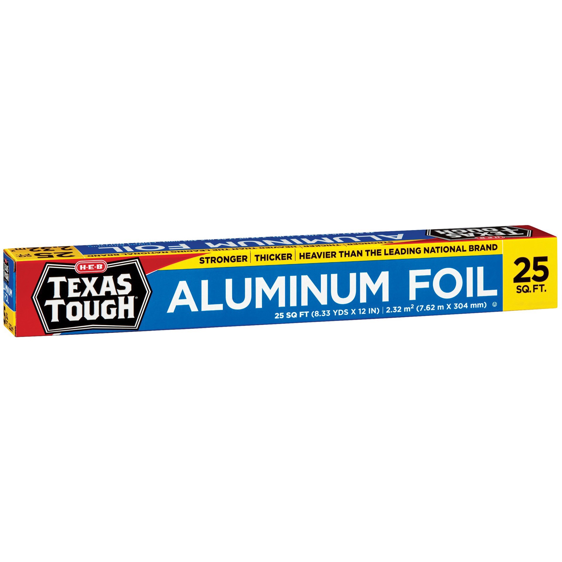 slide 1 of 1, H-E-B Texas Tough Aluminum Foil, 25 sq ft