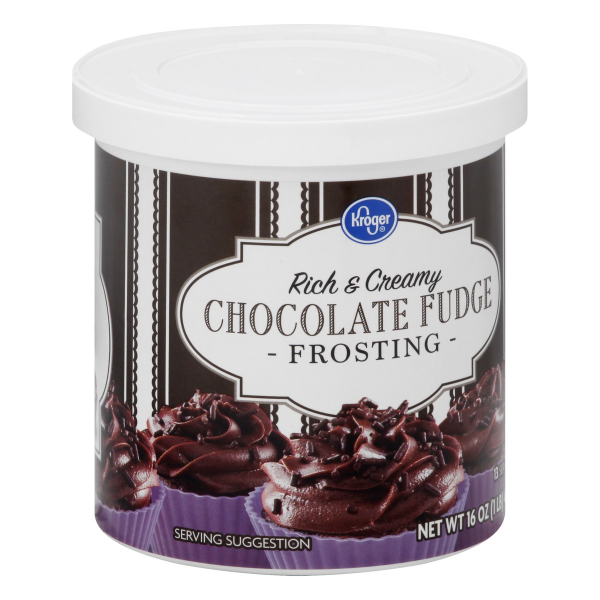 slide 3 of 11, Kroger Rich & Creamy Chocolate Fudge Frosting, 16 oz