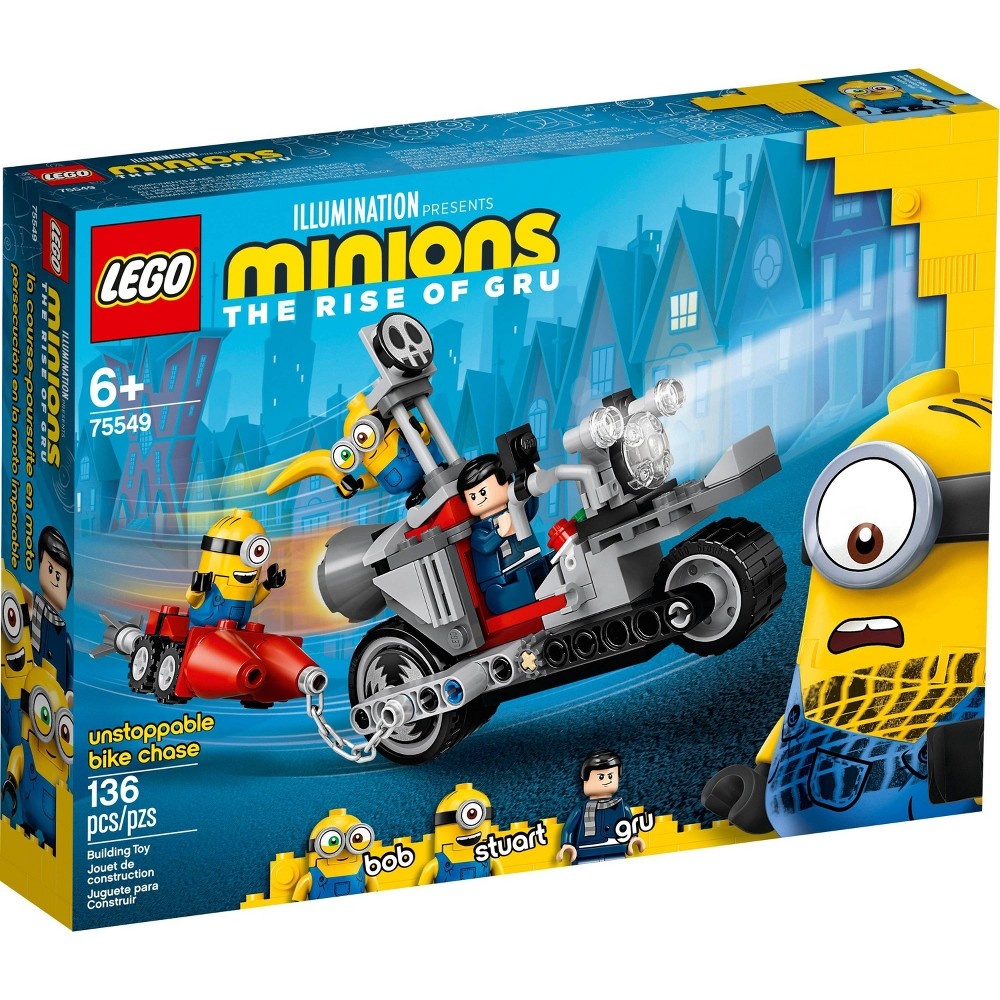 slide 6 of 6, LEGO Minions Unstoppable Bike Chase Building Kit 75549, 1 ct