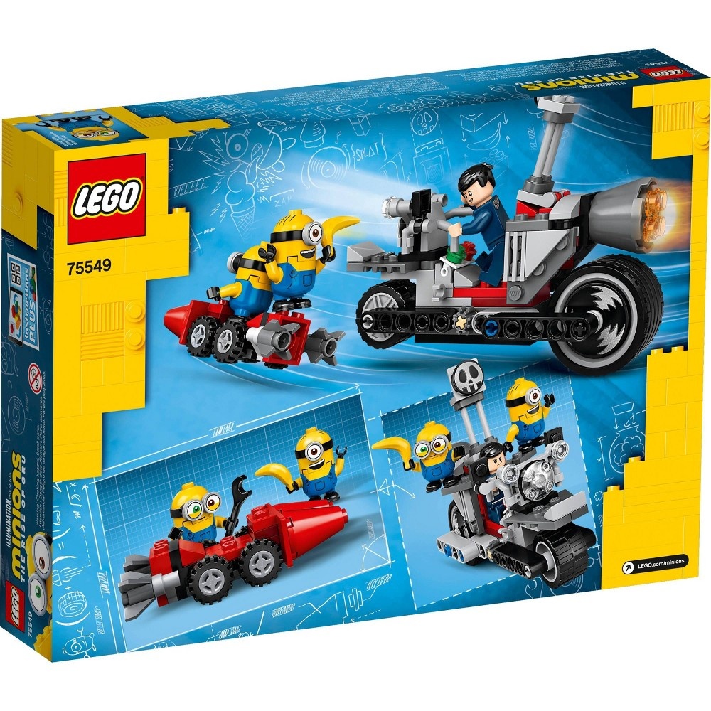 slide 2 of 6, LEGO Minions Unstoppable Bike Chase Building Kit 75549, 1 ct