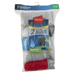 Hanes Boys Tagless Boxer Briefs Large 14-16 Value Pack 7 ea