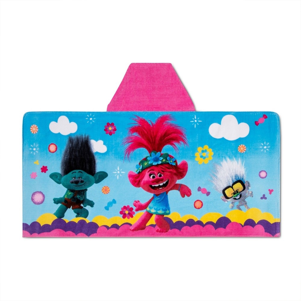 slide 3 of 3, Trolls World Stage Hooded Towel, 1 ct