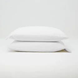 King Jersey Solid Pillowcase Set White - Casaluna