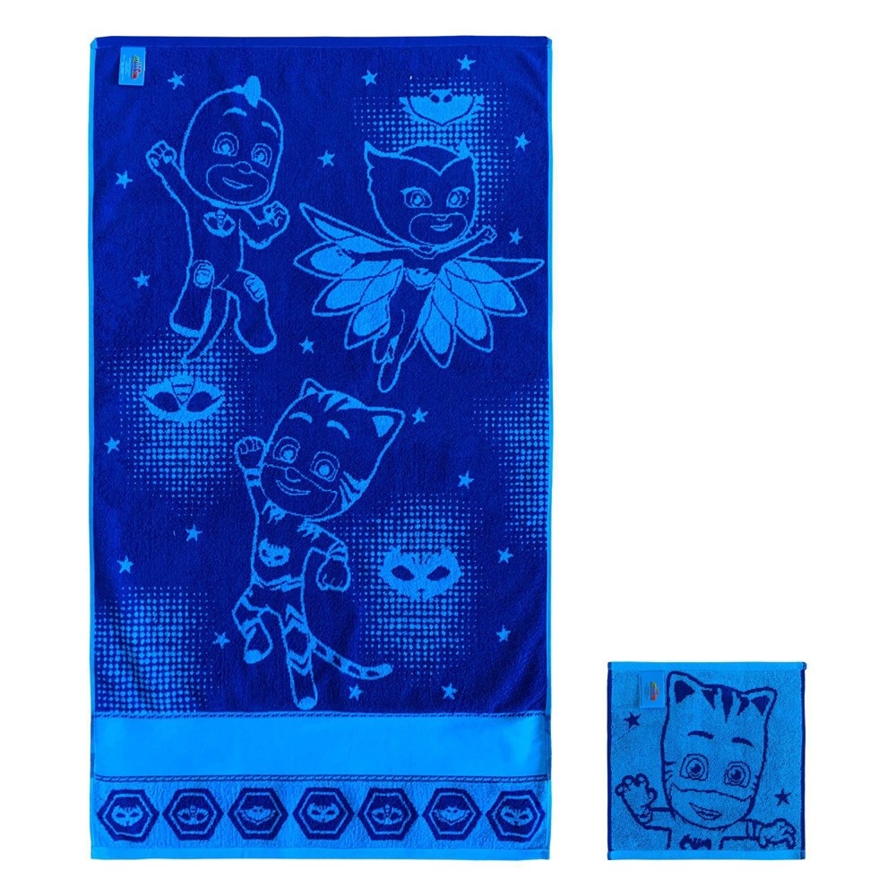 slide 4 of 11, PJ Masks Rooftop Powers Bath Towel and Washcloth Set, 2 ct