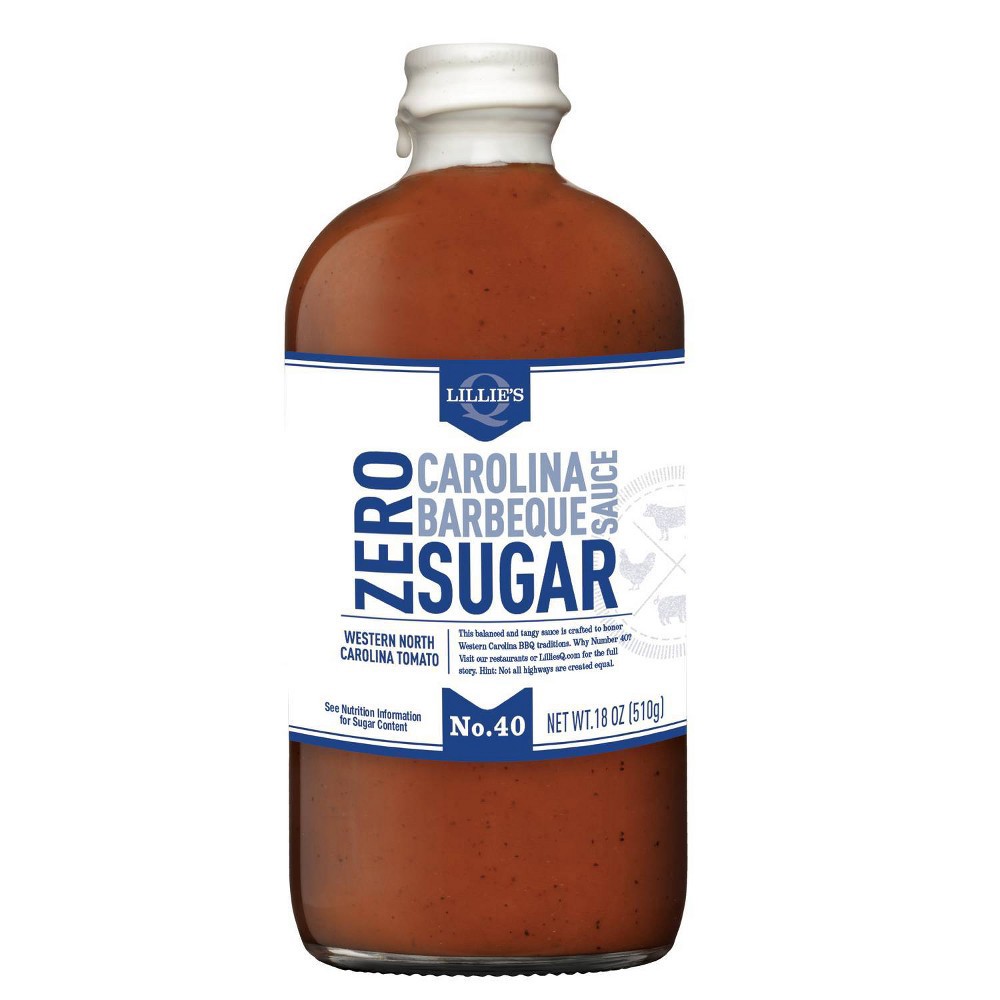 slide 4 of 5, Lillie's Q Zero Sugar Carolina Barbeque Sauce, 18 oz