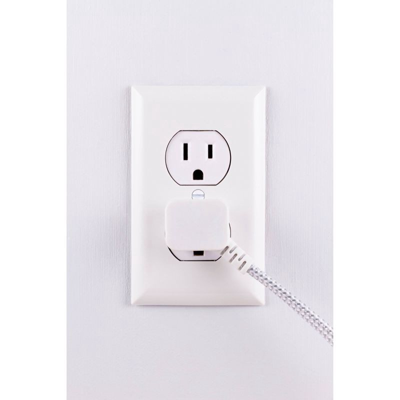 slide 2 of 8, Cordinate 15' 3 Outlet Polarized Extension Cord Gray, 1 ct