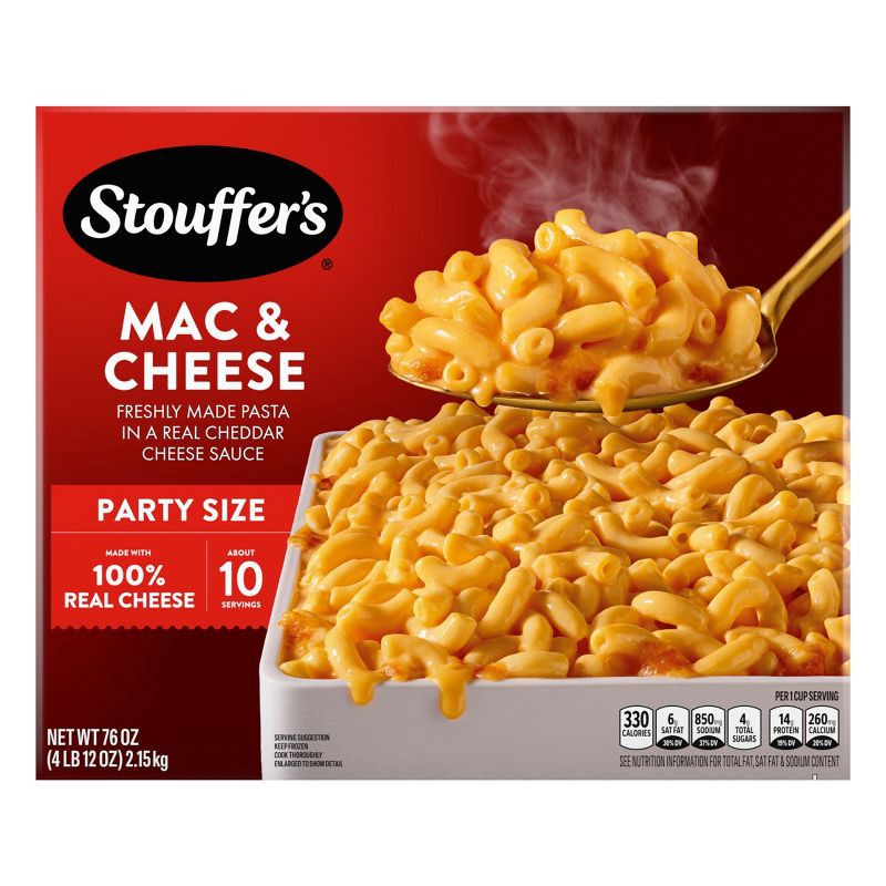 slide 1 of 10, Stouffer's Frozen Macaroni & Cheese - 76oz, 76 oz