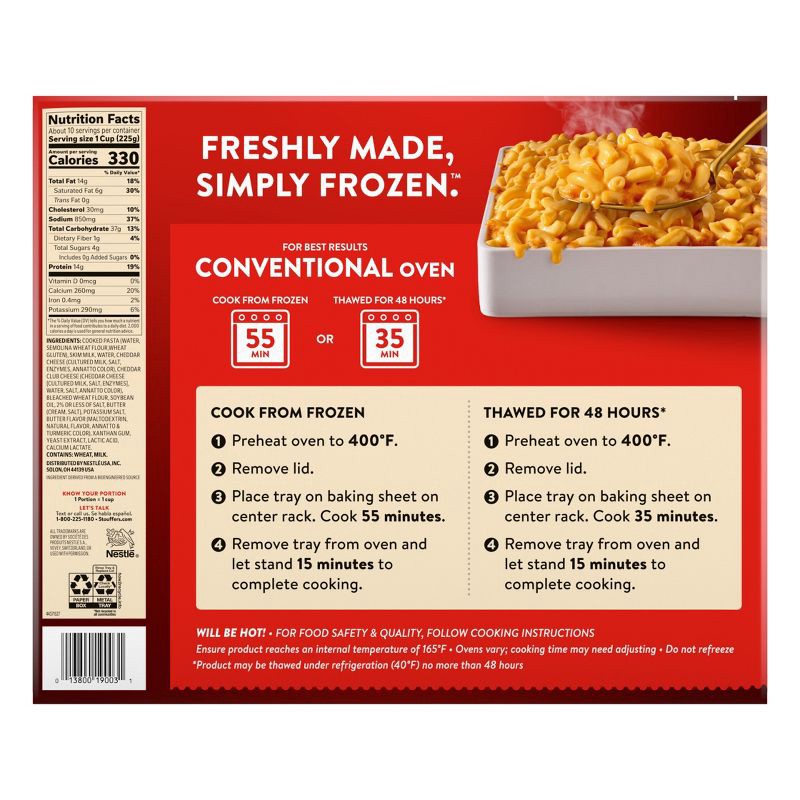 slide 6 of 10, Stouffer's Frozen Macaroni & Cheese - 76oz, 76 oz