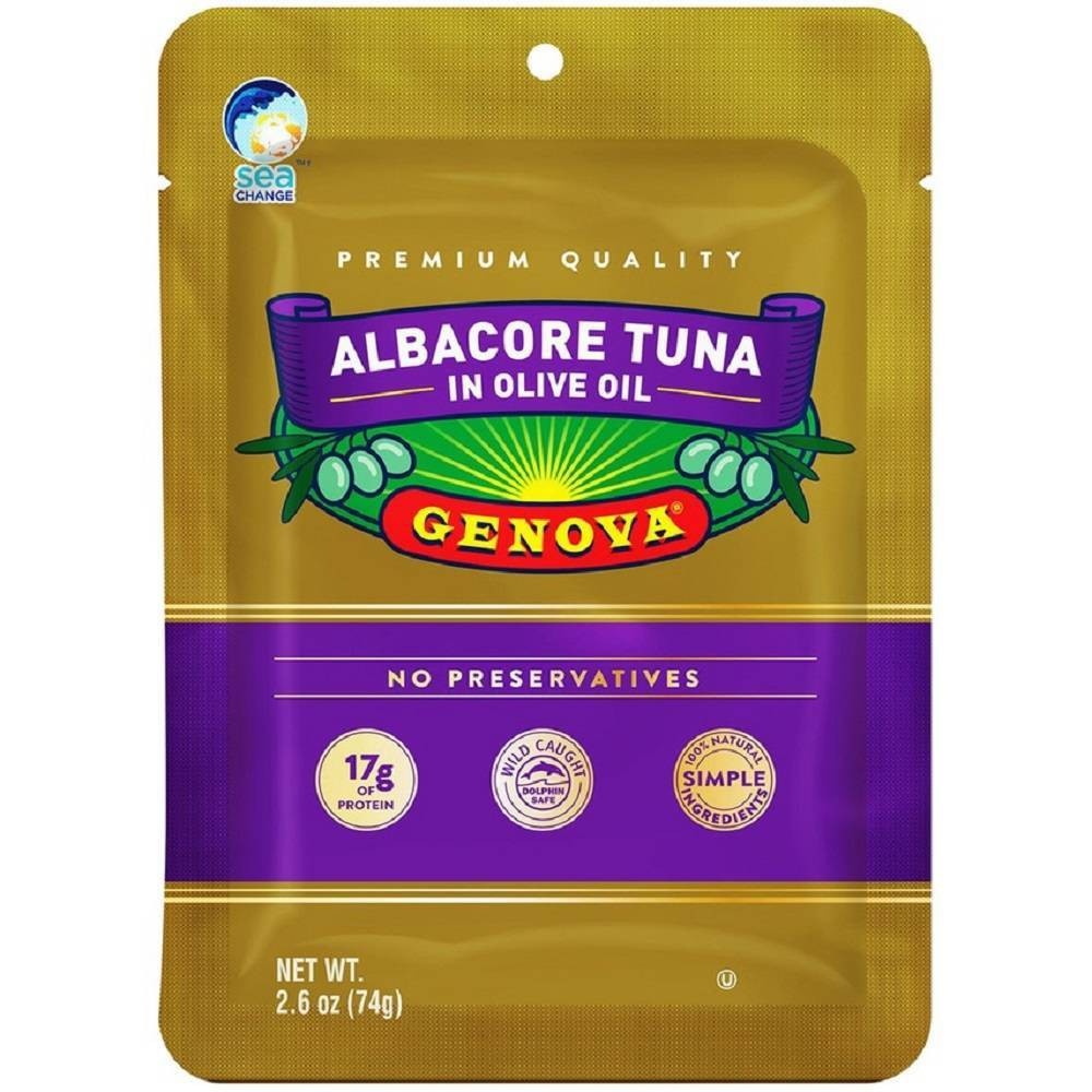 slide 1 of 5, Genova Albacore Tuna in Olive Oil Pouch, 2.6 oz