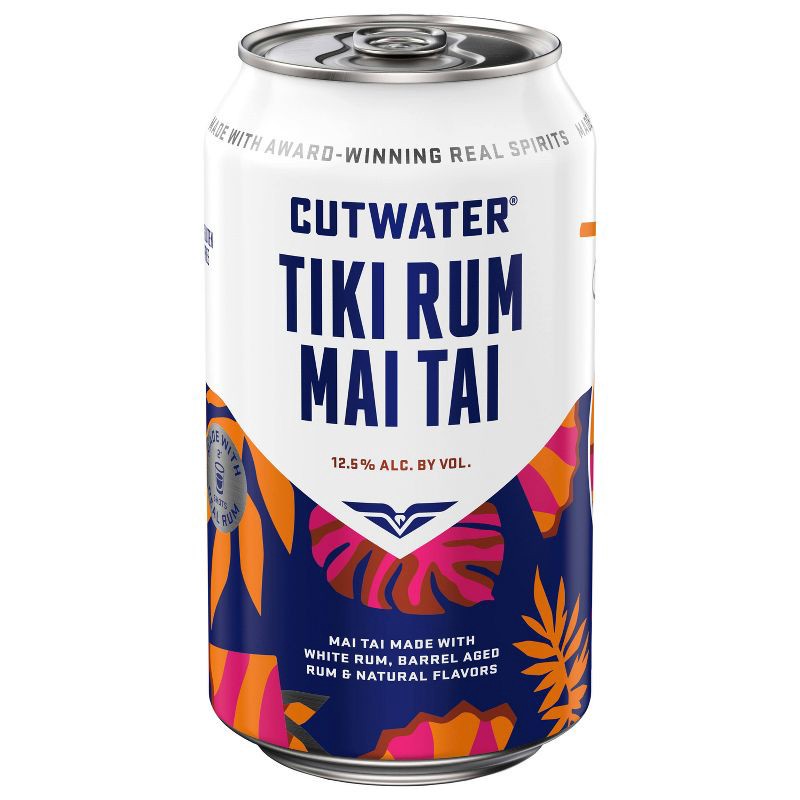 slide 2 of 8, Cutwater Spirits Cutwater Bali Hai Tiki Rum Mai Tai Cocktail - 4pk/12 fl oz Cans, 4 ct; 12 fl oz