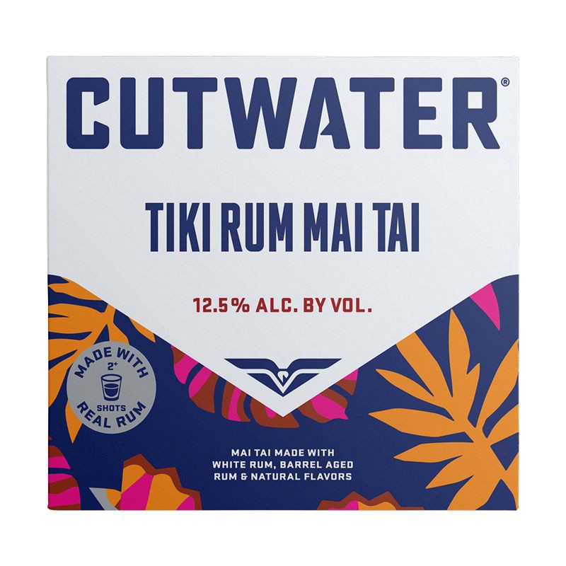 slide 8 of 10, Cutwater Spirits Cutwater Bali Hai Tiki Rum Mai Tai Cocktail - 4pk/355ml Cans, 4 ct; 355 ml