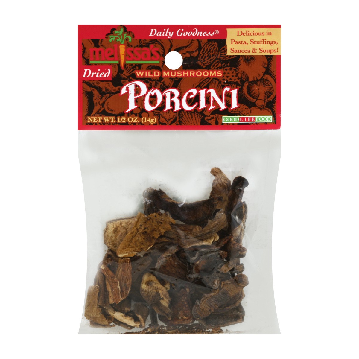 slide 2 of 4, Melissa's Dried Porcini Mushrooms, 0.5 oz