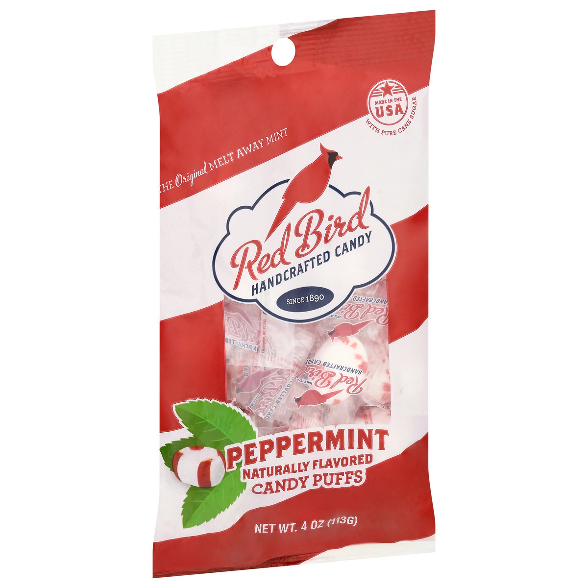 slide 2 of 9, Red Bird Piedmont Peppermint Puffs, 4 oz