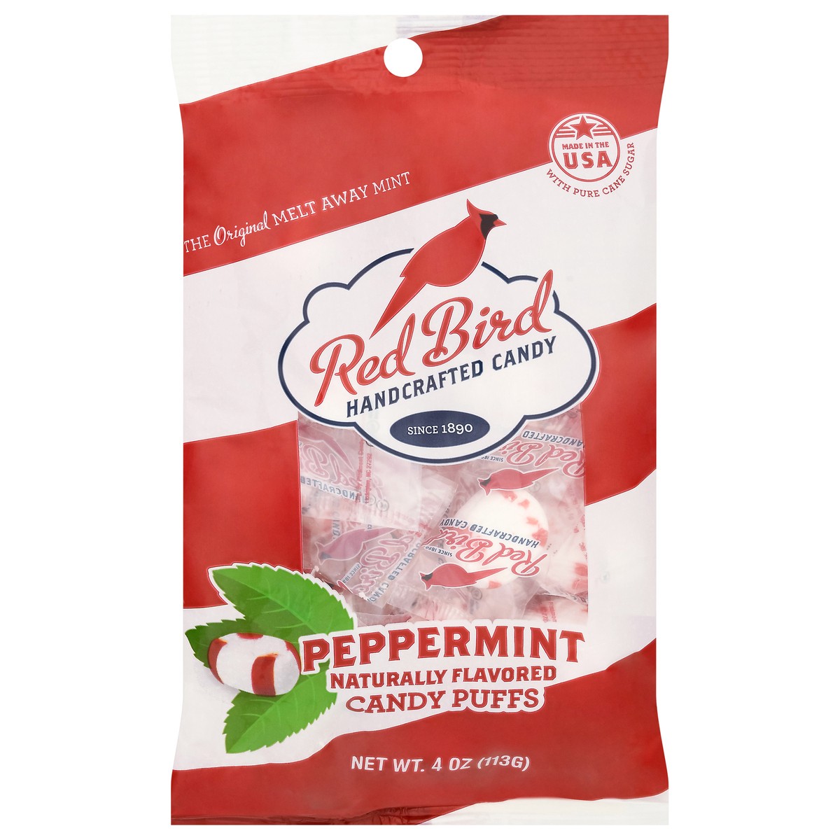 slide 1 of 9, Red Bird Piedmont Peppermint Puffs, 4 oz