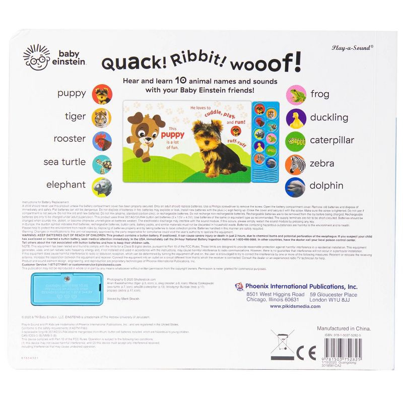 slide 7 of 7, Baby Einstein Amazing Animals 10 Button Sound Book (Board Book), 1 ct
