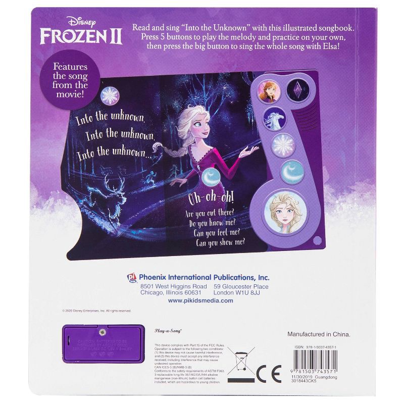 slide 4 of 4, Disney Frozen 2 Into the Unknown Little Music Note (Sound Book) (Board Book), 1 ct