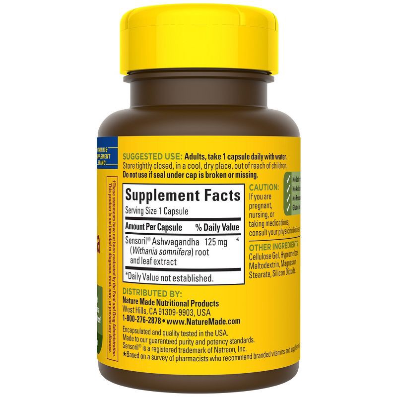 slide 2 of 9, Nature Made Ashwagandha Capsules - 60ct, 60 ct
