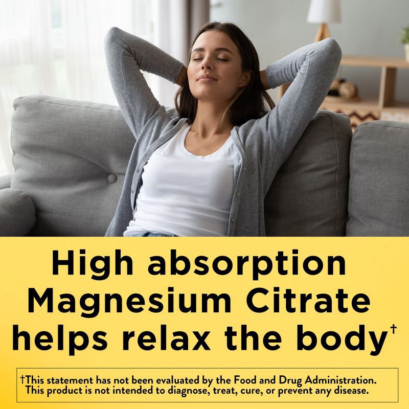 slide 6 of 9, Nature Made High Absorption Magnesium Citrate 200mg Vitamin Gummies - 60ct, 200mg, 60 ct