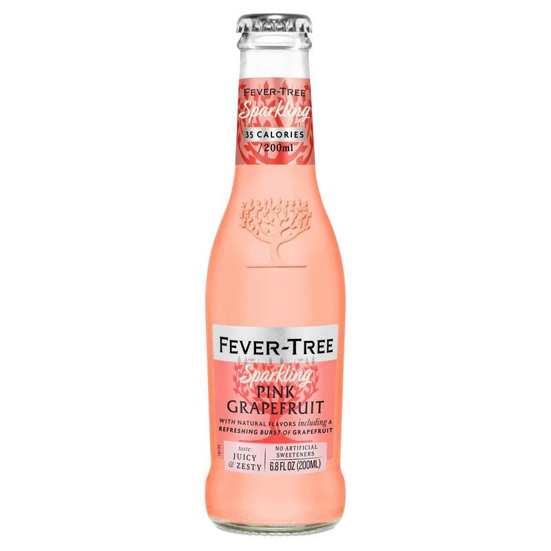 slide 4 of 6, Fever-Tree Sparkling Pink Grapefruit Bottles - 4pk/6.8 fl oz, 4 ct; 6.8 fl oz