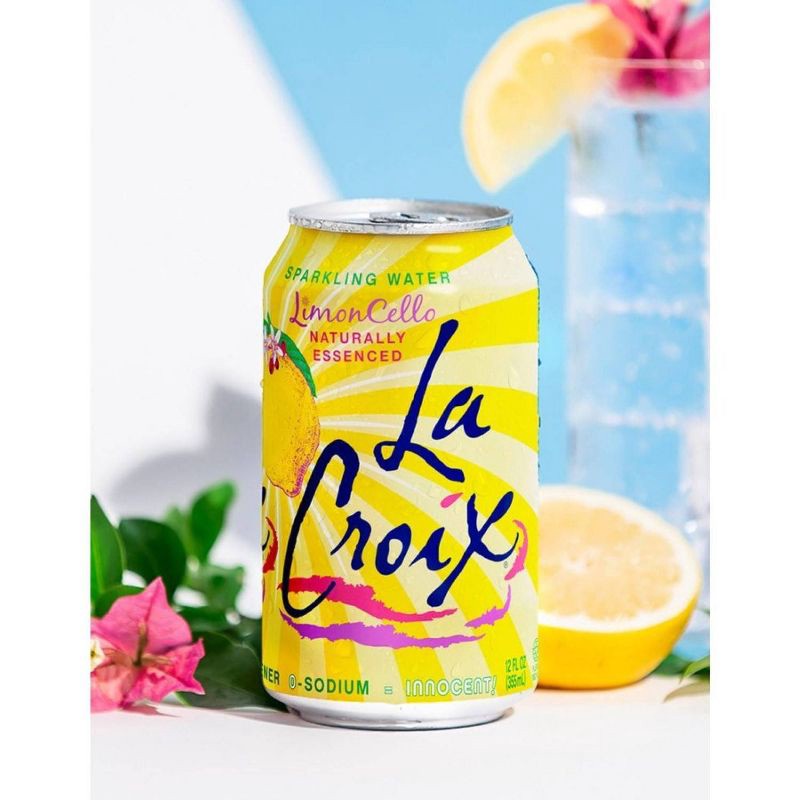 slide 3 of 3, LaCroix Sparkling Water LimonCello - 8pk/12 fl oz Cans, 8 ct; 12 fl oz