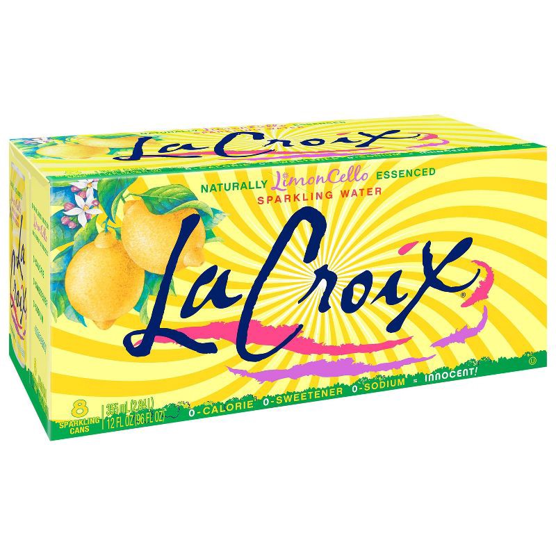 slide 1 of 3, LaCroix Sparkling Water LimonCello - 8pk/12 fl oz Cans, 8 ct; 12 fl oz