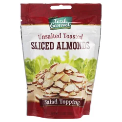 Fresh Gourmet 3.5 oz. Unsalted Toasted Sliced Almonds, Bag