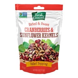 Fresh Gourmet 4 oz. Cranberries and Sunflower Kernels, Bag