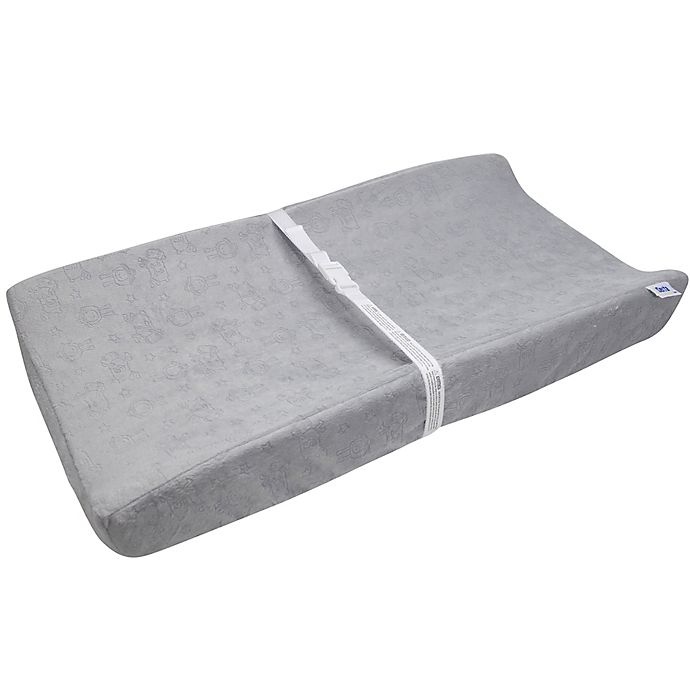 slide 1 of 3, Serta Perfect Sleeper Changing Pad and Plush Cover - Grey, 1 ct