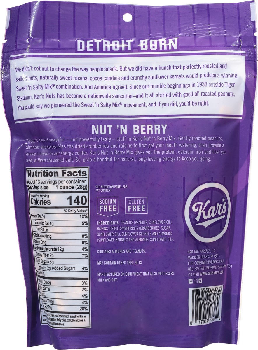 slide 3 of 9, Kar's Nut 'n Berry Trail Mix 13.25 oz, 13.25 oz