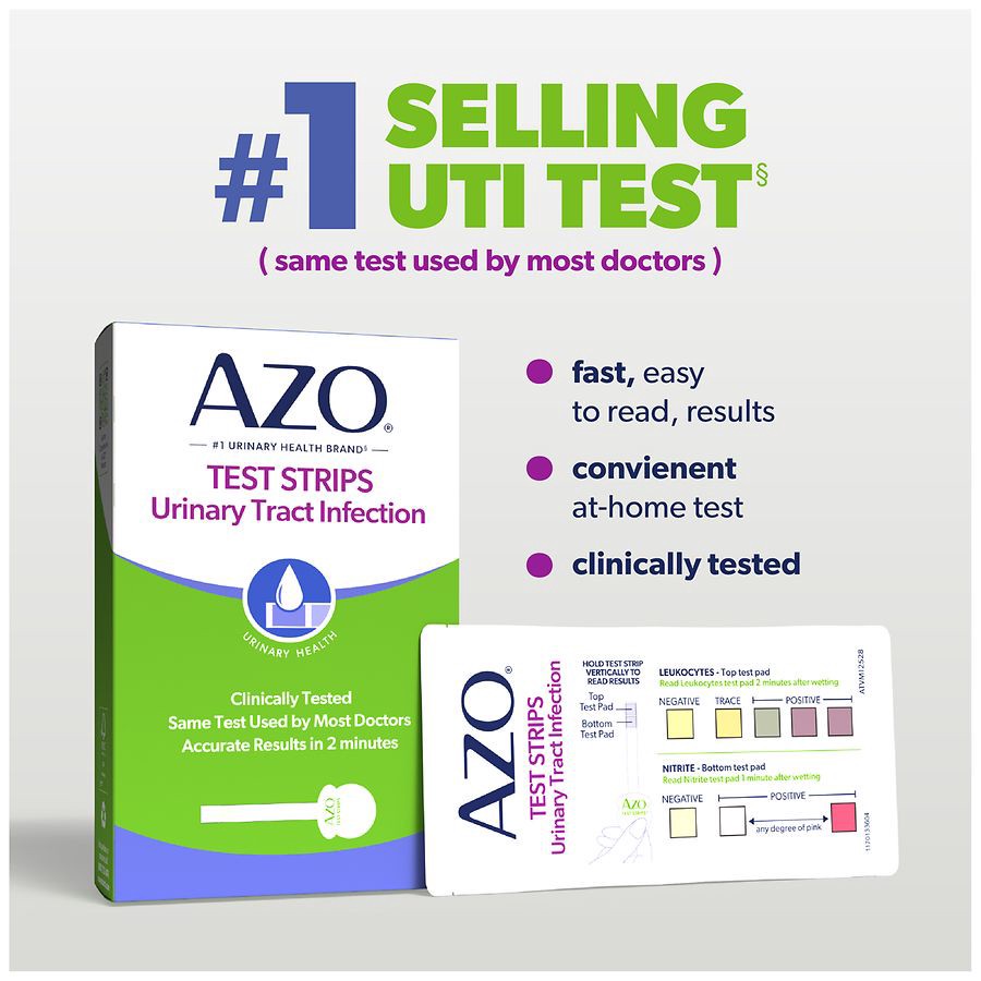 slide 3 of 5, AZO Test Strips Urinary Tract Infection Test 1 ea, 3 ct