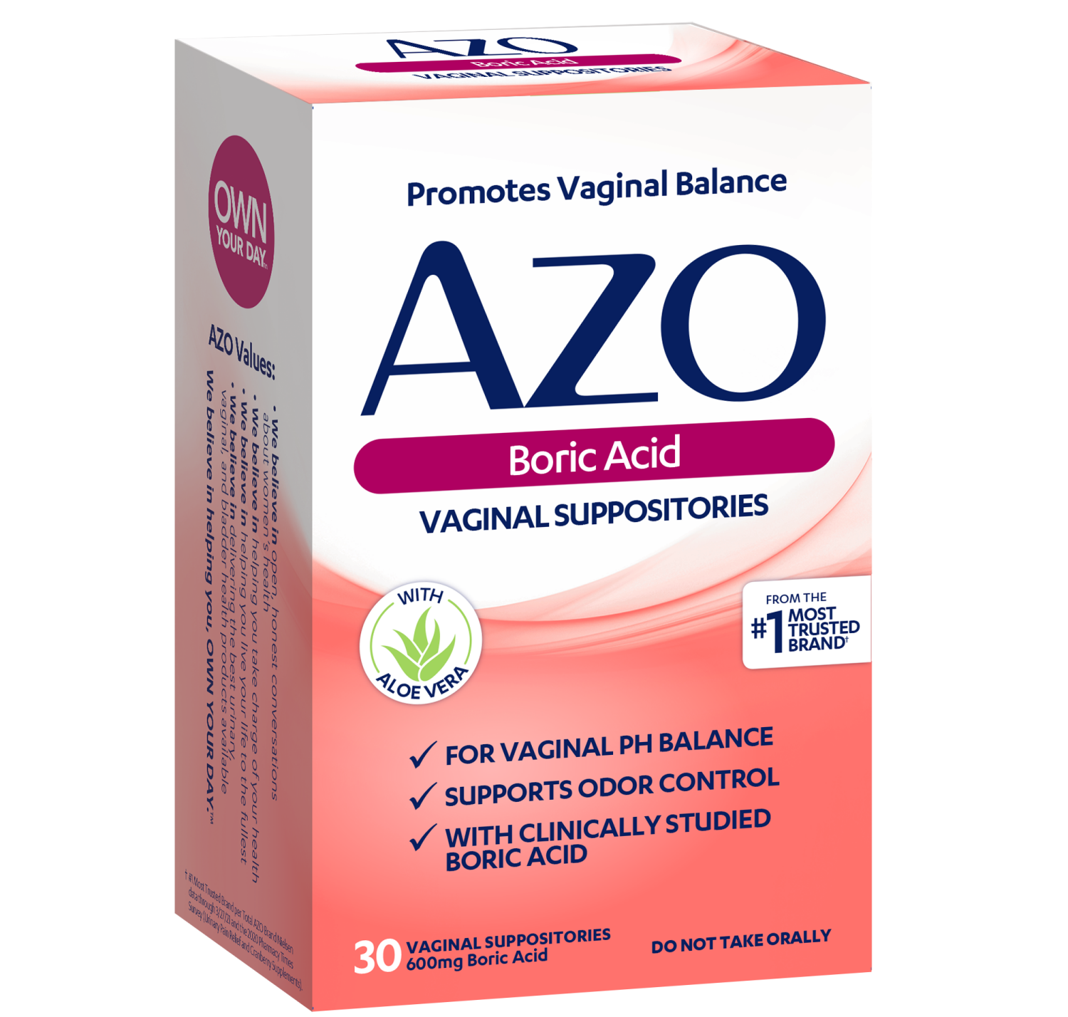 slide 4 of 6, Azo Boric Acid, 30 ct