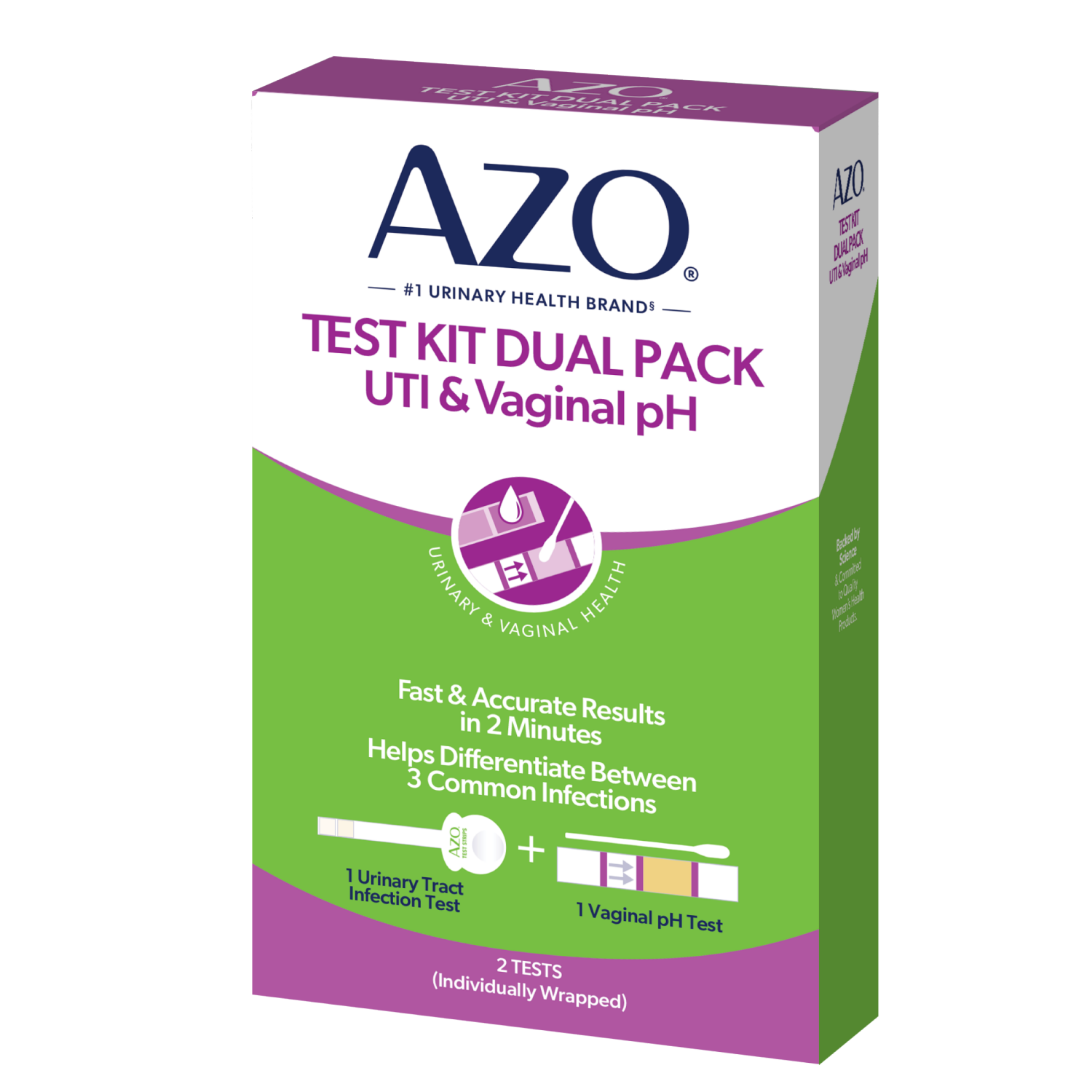 slide 4 of 4, AZO Women's Health Home Test, 2 ct