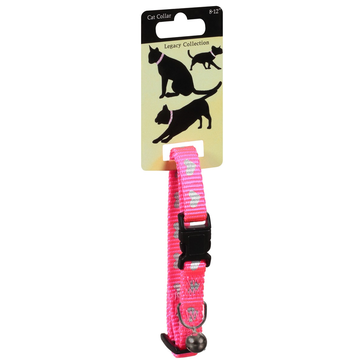 slide 4 of 9, Legacy Collection Pink with Hearts Cat Collar with Bell 1 ea, 1 ct