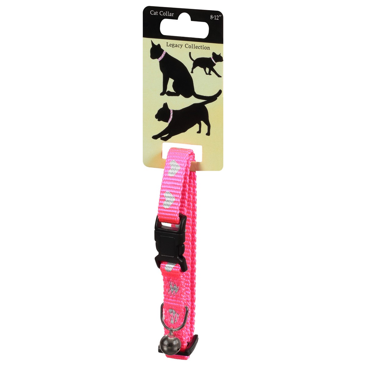 slide 3 of 9, Legacy Collection Pink with Hearts Cat Collar with Bell 1 ea, 1 ct