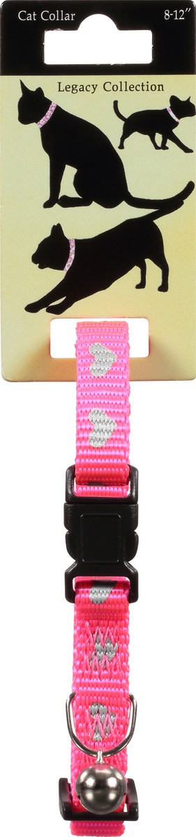 slide 1 of 9, Legacy Collection Pink with Hearts Cat Collar with Bell 1 ea, 1 ct