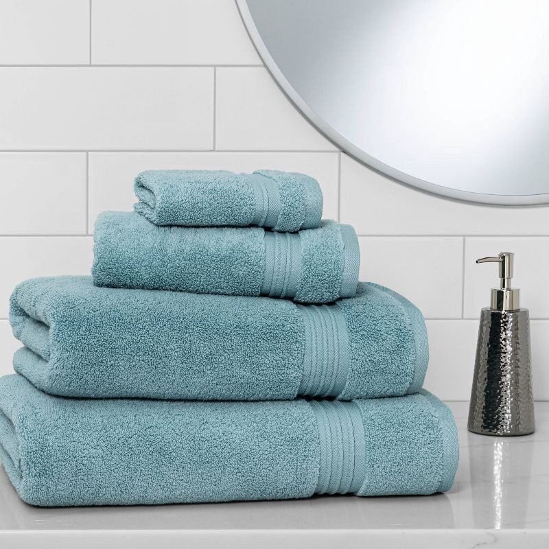 Spa Bath Sheet Aqua - Threshold Signature