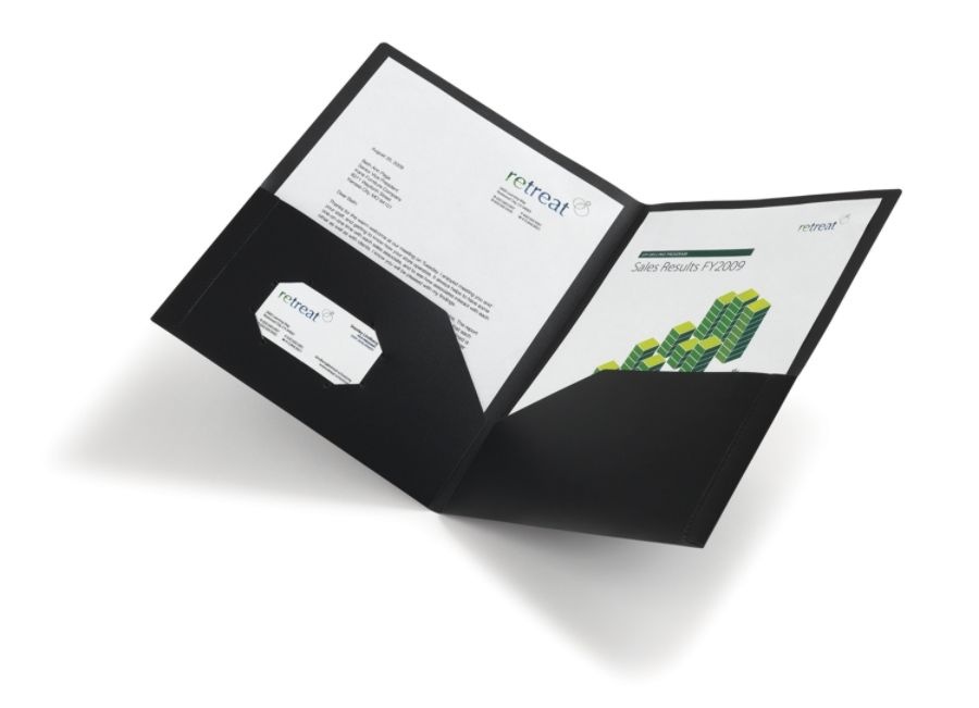 slide 2 of 2, Office Depot Brand 2-Pocket Poly Folder, Letter Size, Black, 1 ct
