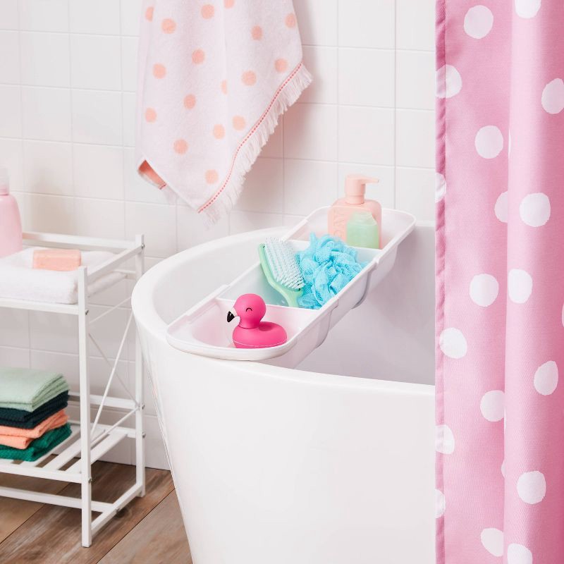 slide 2 of 3, Kids' Bath Storage Caddy White - Pillowfort™, 1 ct