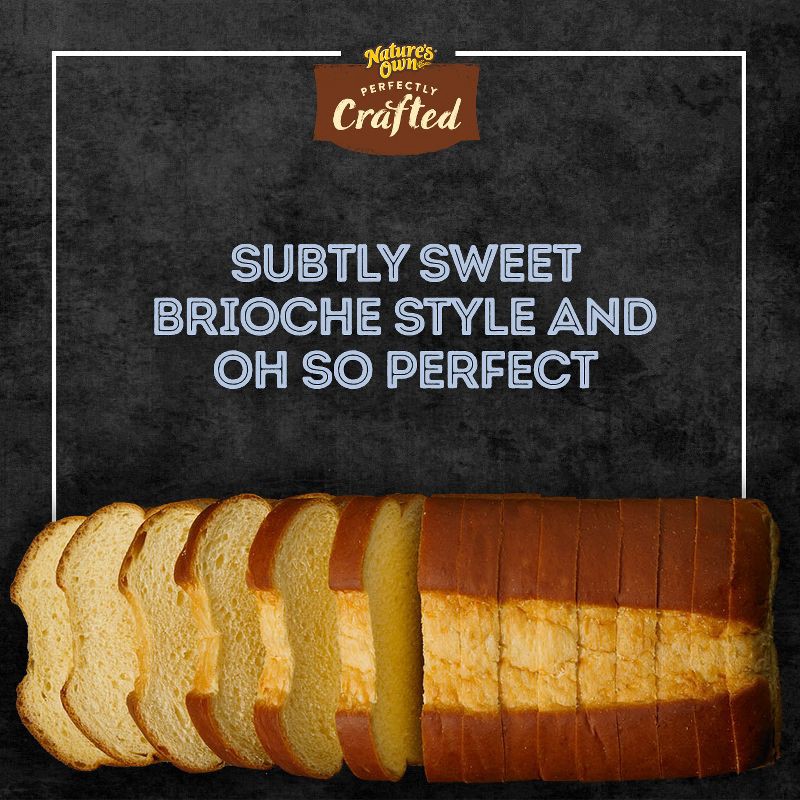 slide 2 of 15, Nature's Own Perfectly crafted Brioche Bread - 22oz, 22 oz