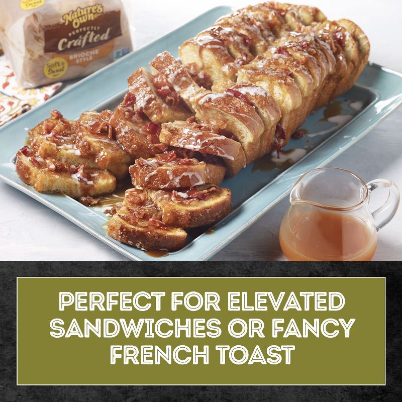 slide 3 of 15, Nature's Own Perfectly crafted Brioche Bread - 22oz, 22 oz