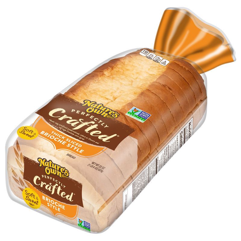 slide 5 of 15, Nature's Own Perfectly crafted Brioche Bread - 22oz, 22 oz
