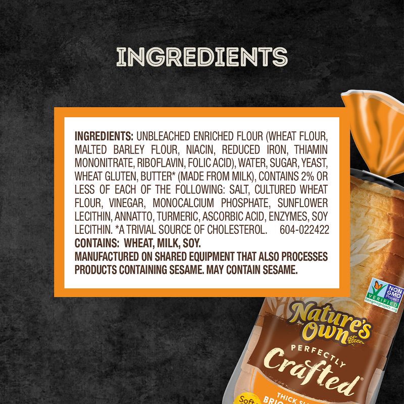 slide 6 of 15, Nature's Own Perfectly crafted Brioche Bread - 22oz, 22 oz