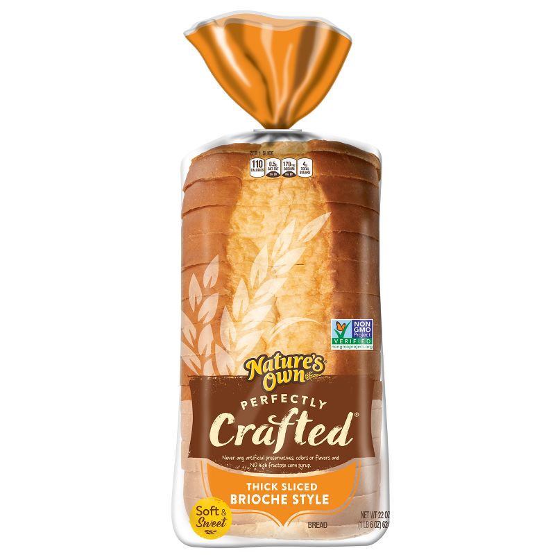 slide 1 of 15, Nature's Own Perfectly crafted Brioche Bread - 22oz, 22 oz